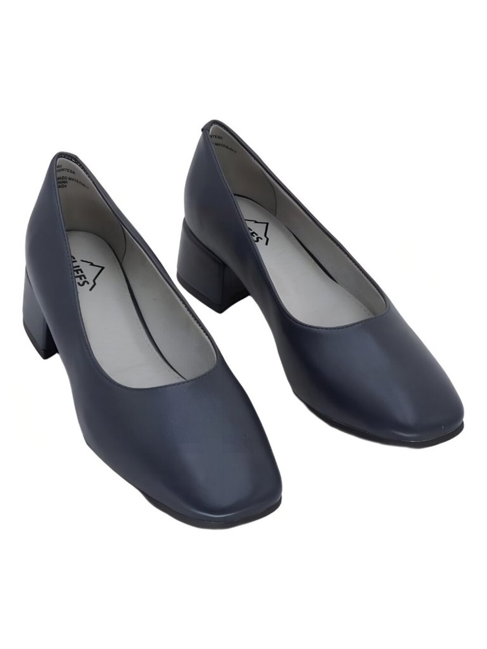 Cliffs by White Mountain Quintesa Blocked Heel Round Toe Pump Navy Sz 7.5M